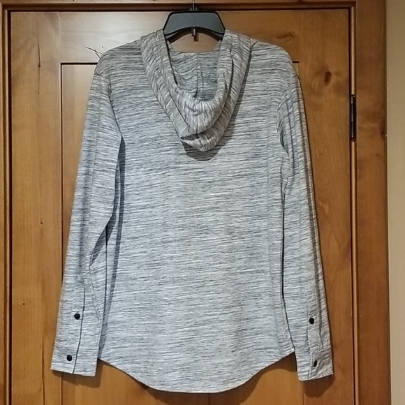 ⬇️Univibe Mens Hooded Button Down Knit Shirt - Picture 3 of 4